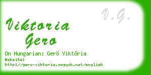 viktoria gero business card